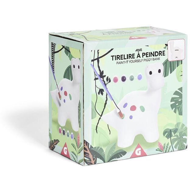 Tirelire dinosaure &agrave; peindre