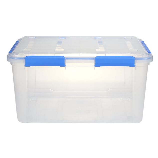 Bo&icirc;te de rangement 75L herm&eacute;tique &eacute;tanche transparente
