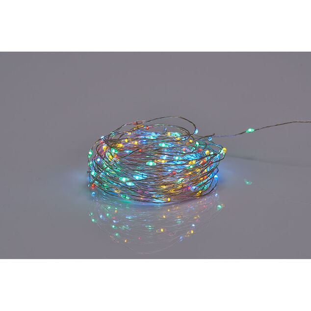 Guirlande lumineuse Solaire 400 microled Multicolore 20 m