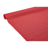 Nappe en papier gaufr&eacute; uni rouge 25 m