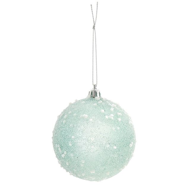 Boule de No&euml;l transparente &agrave; paillettes