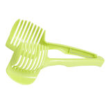 Pince découpe légumes plastique vert L18,5cm
