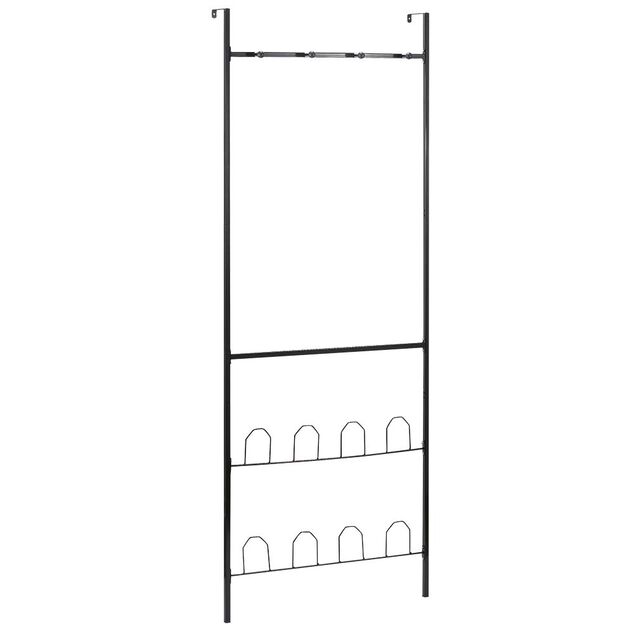 Porte-manteaux range chaussures de porte noir