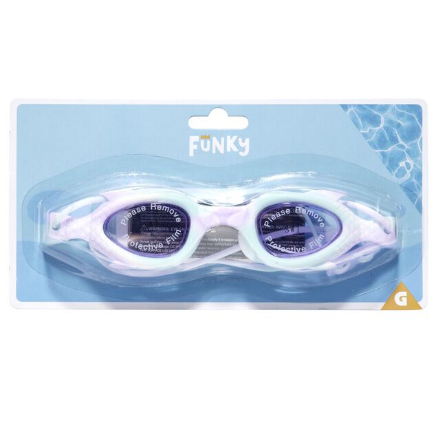 Lunette de natation sirène silicone violet 17x14xH4cm (2 modèles)