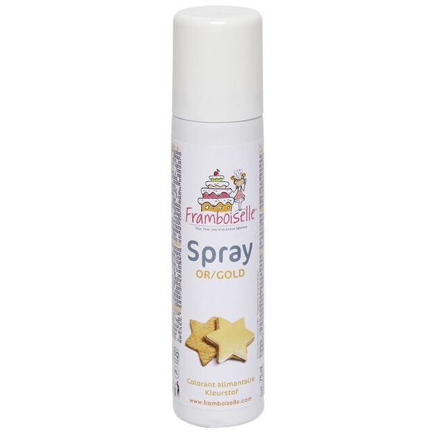 Colorant alimentaire spray dor&eacute; 75 ml