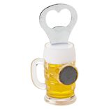 Ouvre-bouteille aimant&eacute; design chope de bi&egrave;re