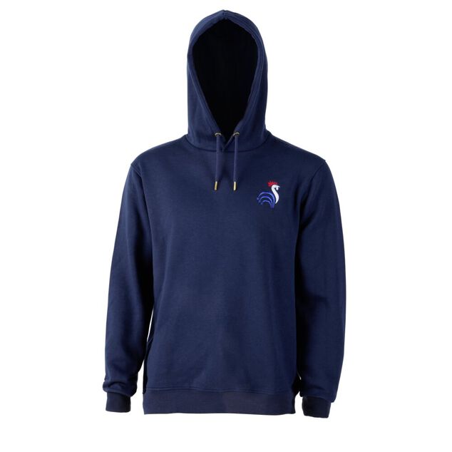 Sweat &agrave; capuche Coq bleu fonc&eacute;