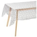 Nappe rectangulaire cristal imprim&eacute;e 140x240 cm