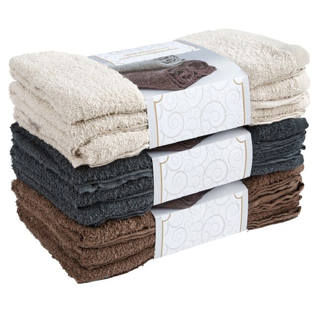 Serviette de toilette coton x3