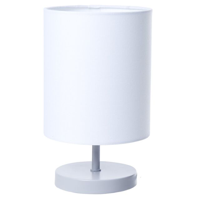 Lampe de chevet m&eacute;tal gris