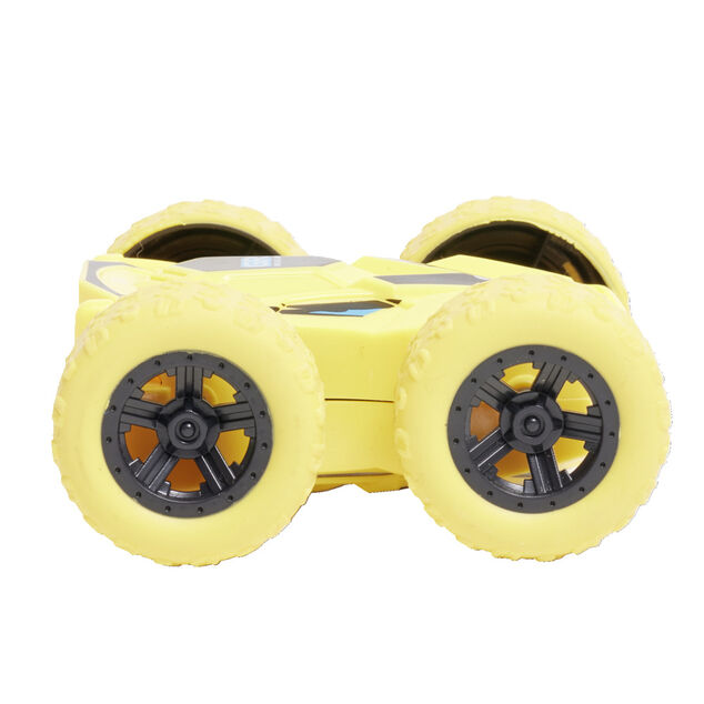 Véhicule à friction grosses roues en plastique 8x8xH3,8cm (4 modèles)