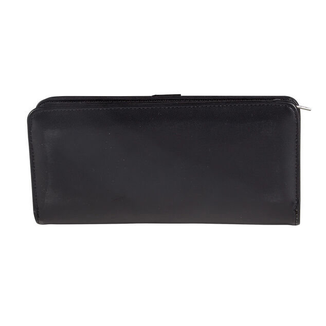 Porte feuille rectangulaire femme pu simili noir