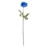 Fleur artificielle rose bleue H63cm