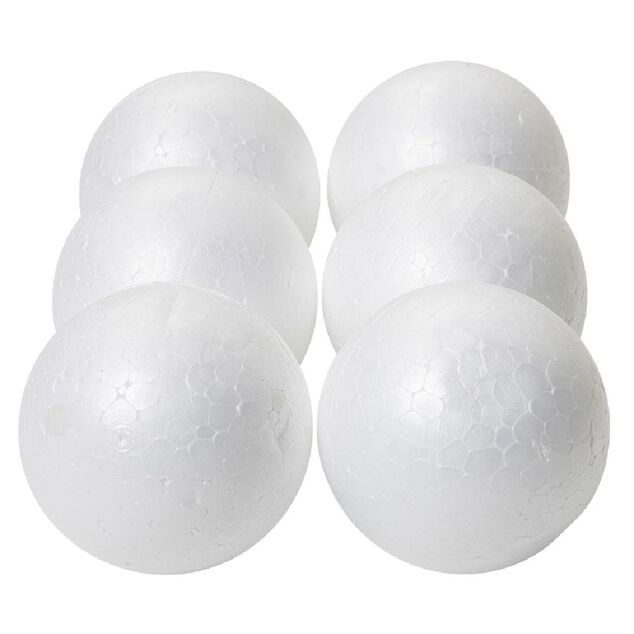 Boule de No&euml;l blanche x6