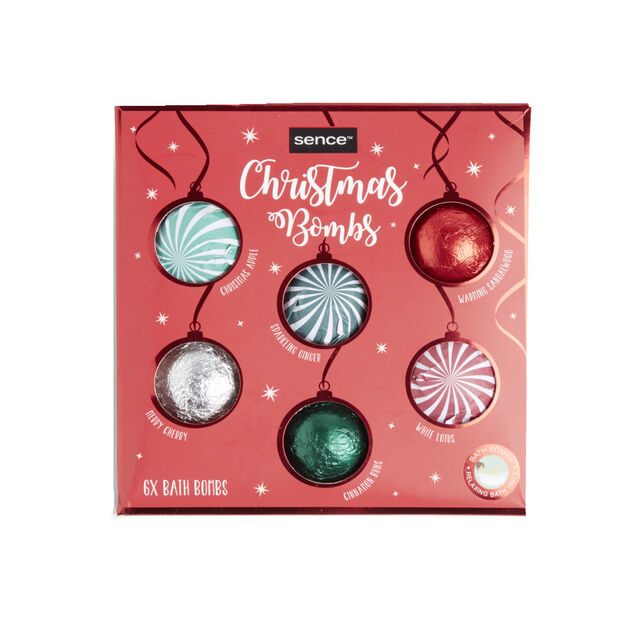 Coffret No&euml;l bombe de bain 6 pi&egrave;ces