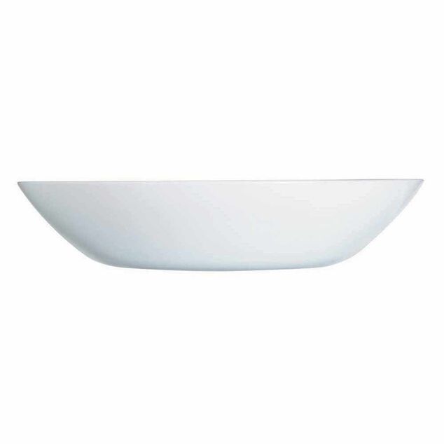 Assiette creuse ronde Luminarc opale blanche &Oslash;20cm