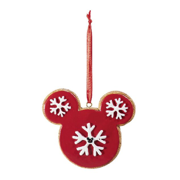 Boule de No&euml;l Disney design Mickey rouge et blanc