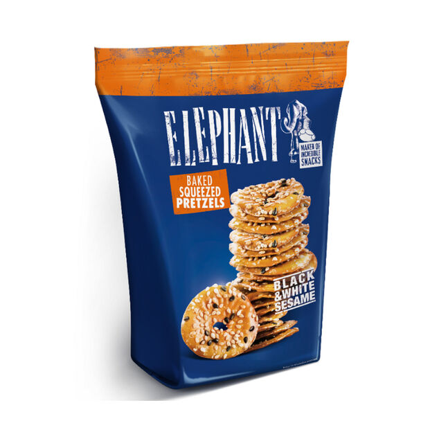 Bretzels Elephant graines de sésame noires et blanches 180gr