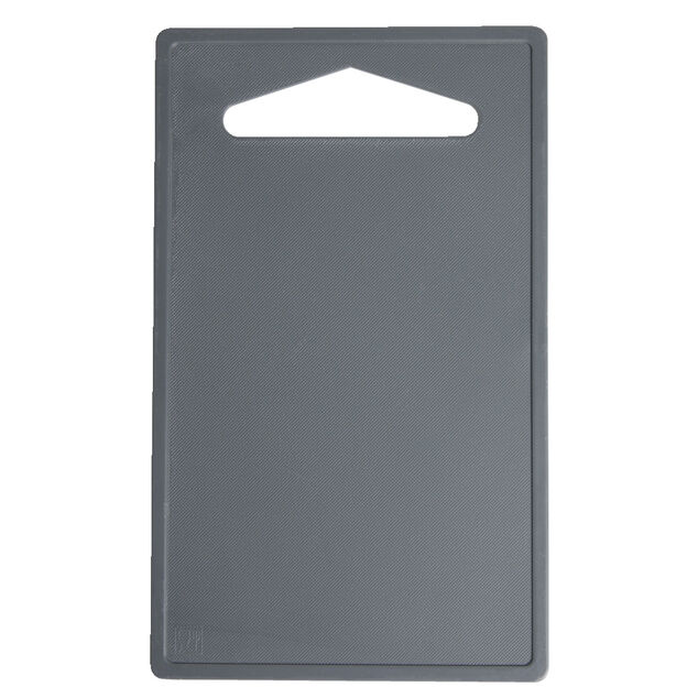 Planche &agrave; d&eacute;couper en plastique gris 24x14,5cm