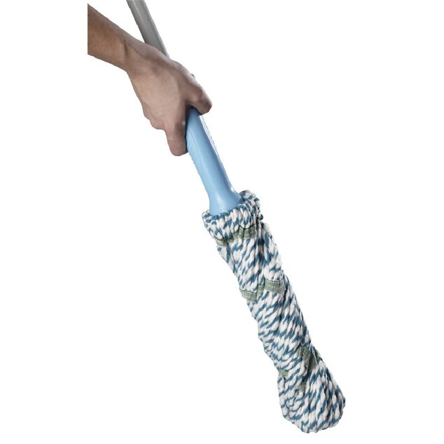 Balai Serpill&egrave;re &agrave; Franges microfibre Essorage Int&eacute;gr&eacute;
