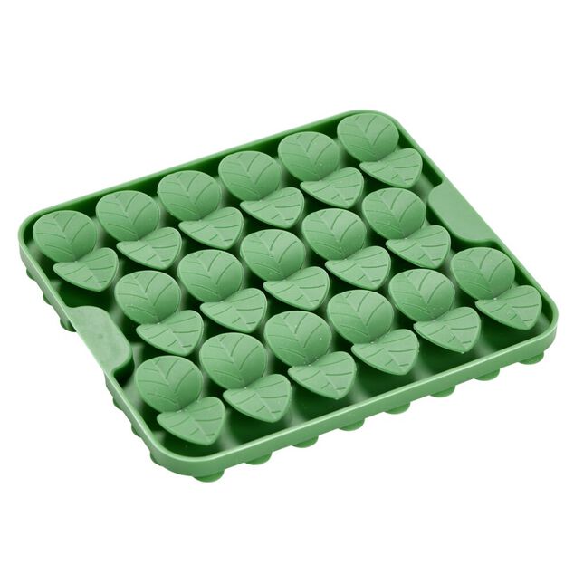Jeu de fouille pour animal silicone forme feuilles vertes 18,6x20,5cm