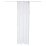 Voilage polyester 140x240cm frange blanc