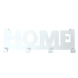 Crochet de porte HOME en métal blanc ou noir 36,5x16,5cm - 2 modèles