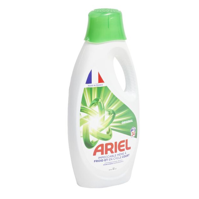 Lessive liquide Ariel original 34 lavages - Le bidon de 1,53L