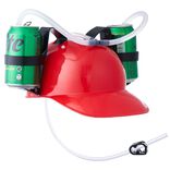 Casque &agrave; boisson double rouge