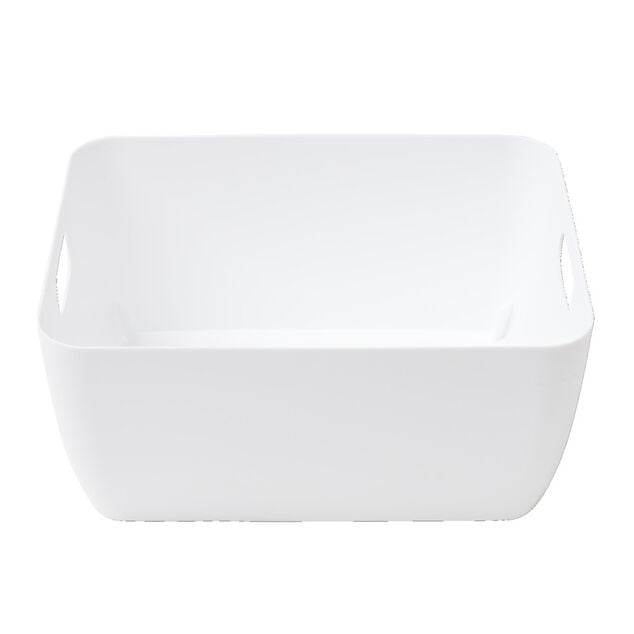 Pani&egrave;re de rangement en plastique 19,5x15,5xH9cm (3 mod&egrave;les)