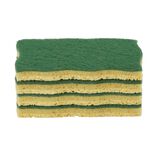&Eacute;ponge grattante v&eacute;g&eacute;tale 3 couches x12