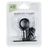 Support court  noir mat