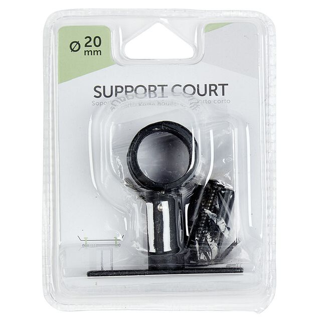 Support court  noir mat