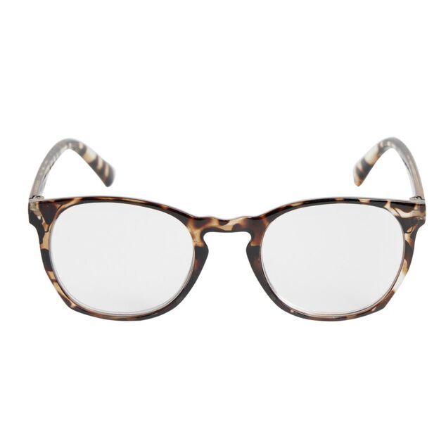 Lunette loupe de lecture en verre et acier motif écaille