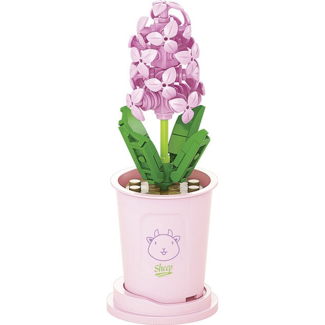 Fleur &agrave; construire jacinthe 56 pi&egrave;ces
