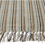 Tapis coton rayure multicolore 50x80cm