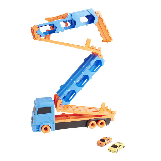 Ensemble camion et ses deux voitures