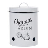 Bo&icirc;te de conservation vintage en m&eacute;tal pour oignons
