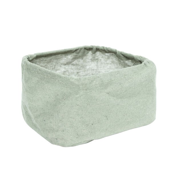 Panier de rangement vert ou marron 17x12xH10cm - 2 mod&egrave;les