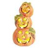 Lanterne citrouille Halloween orange x3