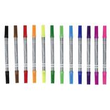 Lot de 12 feutres double pointe