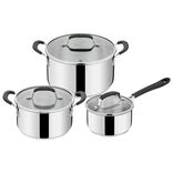 Batterie de cuisine Tefal Jamie Oliver 3 casseroles &Oslash;16/20/24cm avec couvercles