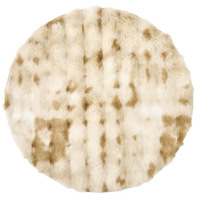 Tapis rond effet fourrure Bubble &Oslash;90cm (3 mod&egrave;les)