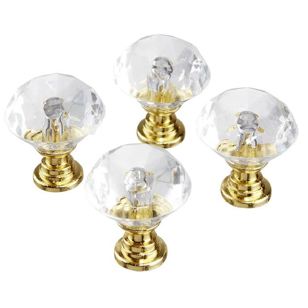 Poignée de meuble Ø2,4cm x4