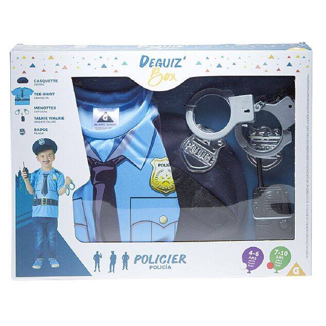 Deguiz'box d&eacute;guisement Policier - 4/6ans