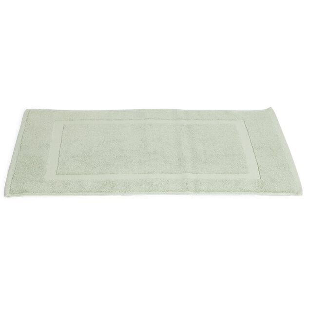 Tapis salle de bain coton vert 70x40 cm