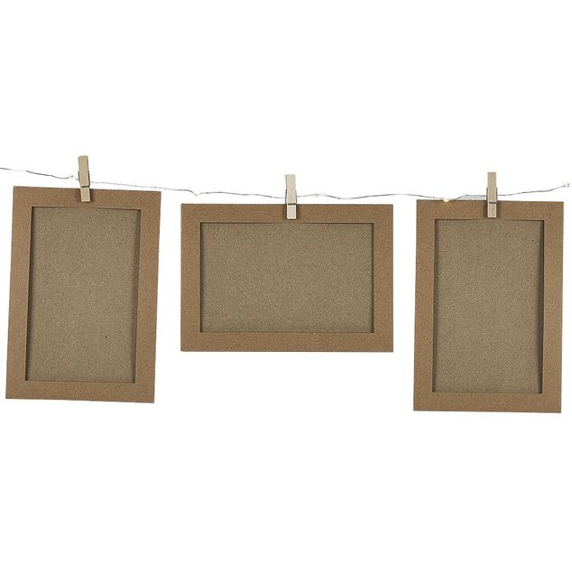 Guirlande lumineuse porte photo &agrave; LED L160 cm pour 10 photos
