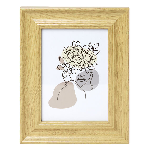 Cadre photo bois beige 18,5x24,5cm