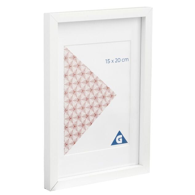 Cadre photo bois blanc 1 vue 18 x 24 cm
