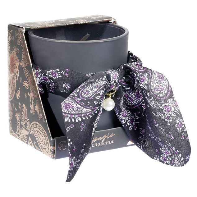 Coffret bougie + chouchou imprim&eacute; bandana